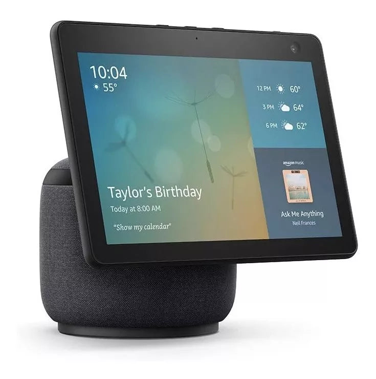 Amazon echo show 10 360º Echo Show 10 3rd Gen con asistente virtual Alexa, pantalla integrada de 10.1" 110/220V