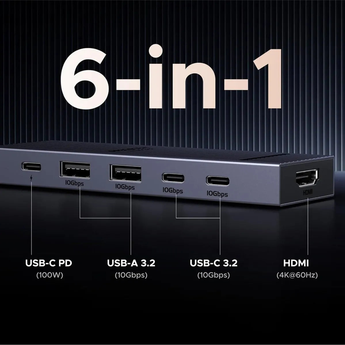 Adaptador Multifuncional 6 en 1