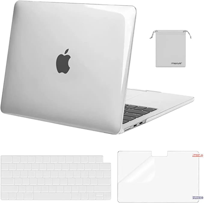 Funda Mosiso rígida  para MacBook Air M2  – Hard Shell + Teclado + Protector de pantalla