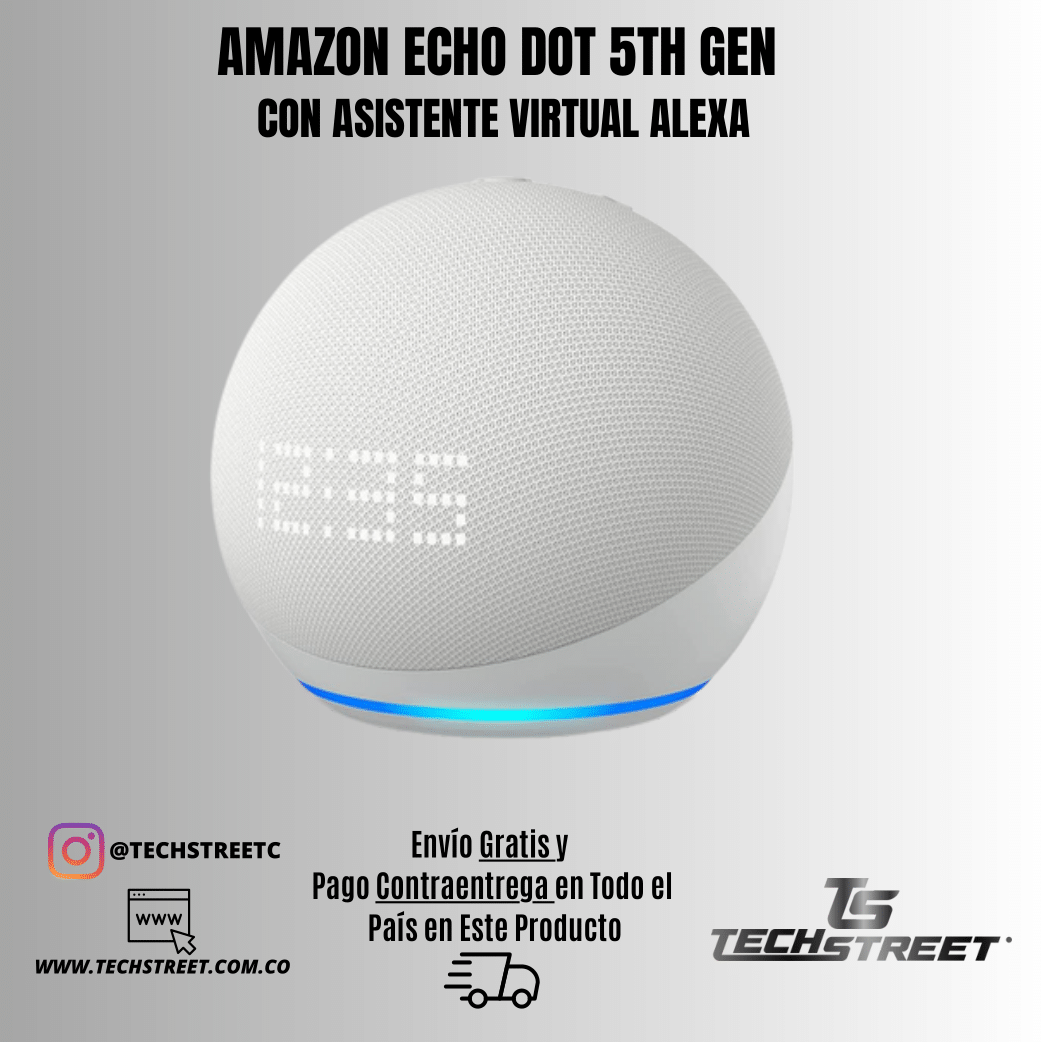 Alexa Echo Dot 5ª Gen – Sonido mejorado y Alexa – Tech Street Colombia ...